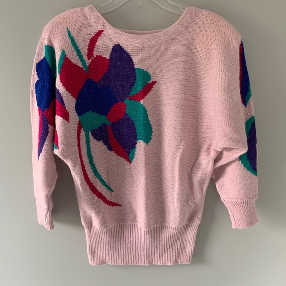 Vintage Floral Knit Sweater - Picture 1 of 4